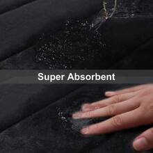 Memory Sponge Stripe Bathroom Non Slip, Water Absorbent, Machine Washable Floor Mat - Dark Grey - View 6