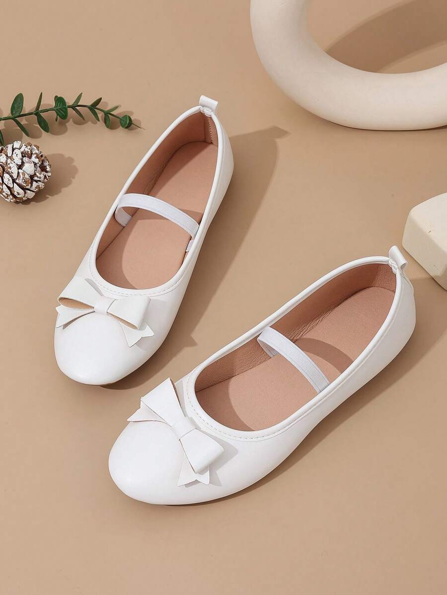 1 Pair Spring/Autumn New Style Teenager Flat Shoes, Fashion Bowknot Anti-Slip Casual Loafers