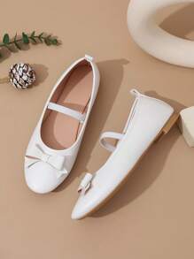 1 Pair Spring/Autumn New Style Teenager Flat Shoes, Fashion Bowknot Anti-Slip Casual Loafers