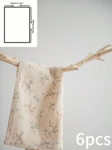 Retro American Countryside Style Cute Printed Rectangular Dining Table Mat, Suitable For Holidays, Picnic, Party, Birthday Gathering, All Seasons - C - View 9