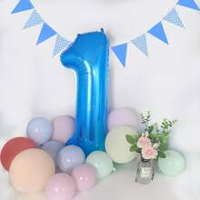 40 英寸大数字气球，铝箔聚酯薄膜大数字气球，适用于生日派对用品装饰，圣诞节