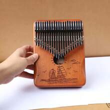 21/17 键卡林巴拇指琴，带拇指摇杆，适合初学者，乐器礼物