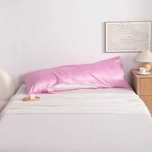 NTBAY 1 Pc Body Pillowcase, Satin Silky Slip Cooling Body Pillow Cover, Zippered