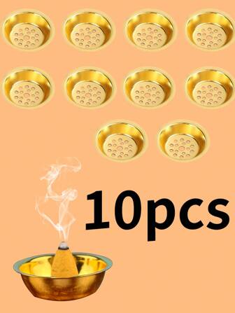 1/5/10pcs 50mm、60mm 金色香炉杯，适用于各种香炉型号