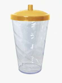 15 Twister Cups 400ML Colored Lid And Transparent Straw - 金水晶杯 - 查看 3