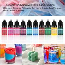 6 Stück/Set 34 Farben Handgemachte duftende Kerze DIY Farbpigment Silikonfarbe Modelliermasse Bastelbedarf