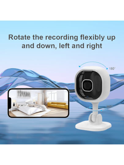 1pc Wit High Definition Mini Camera, Bidirectional Voice Call, Night Vision, Real Time Motion Detection Alarm, Multi Live View, Continuous Recording, Indoor Outdoor Monitoring, Spy Camera view 4