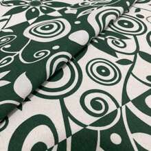 Acqua Decor Waterproof Fabric 1.40m Wide Sofa Cover, Cushion Cover - Floral Verde e Branco - 查看 1