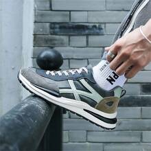 New Lightweight Men Shoes, Fashionable British Style Casual Leather Shoes, Men Outdoor Sports Casual Shoes For All Season