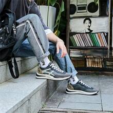 New Lightweight Men Shoes, Fashionable British Style Casual Leather Shoes, Men Outdoor Sports Casual Shoes For All Season