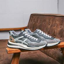 New Lightweight Men Shoes, Fashionable British Style Casual Leather Shoes, Men Outdoor Sports Casual Shoes For All Season