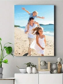 1pc Customized Canvas Art, Personalized Frameless Poster, Indoor Framed Canvas Art, Family Gift, Valentine's Day Decor, Personalized Commemorative Gift, Suitable For Valentine's Day, Wedding, Mother's Day, Father's Day, Birthday, Anniversary, Party, Room Decor, Customizable Item, Bedroom Decor, Custom Gift, Picture, Photo, Wall Art, Ideal Gift For Boyfriend, Girlfriend, Family, Lover, Friend - Multicolor - View 3