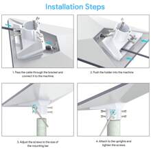 Starlink Mini Pipe Adapter,Starlink Pole Mount Kit For Starlink Mini Dish, Weather-Resistant,Easy Installation - White - View 4