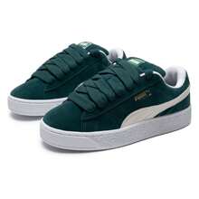 Puma Zapatillas deportivas de ante de corte bajo unisex talla XL, entrenadores casuales ligeros, 395205-21