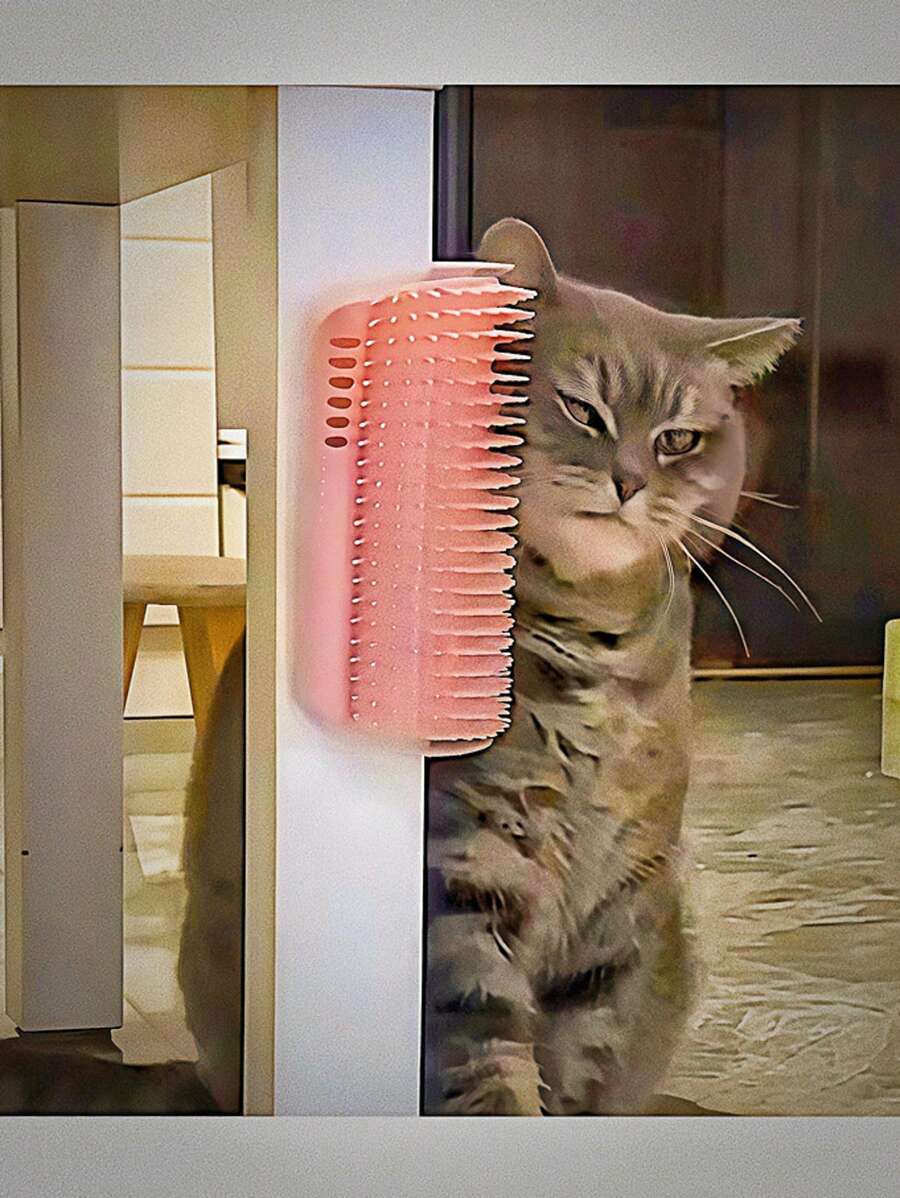 2pcs Cat Horn Massage Brush, Cat Tickle Supplies, Decompress Comfort. - Multicolor - View 1