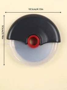 1pc Stainless Steel Pizza Cutter Wheel With Blade Cover