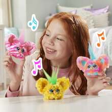 Hasbro Furby Furblets Hoo-Lah Pineapple Mini Friend, 45+ Sounds & Music, Speaks Only Furbish, Electronic Plush Toys For 6 Year Olds & Up, Yellow & Green - 13 - View 3