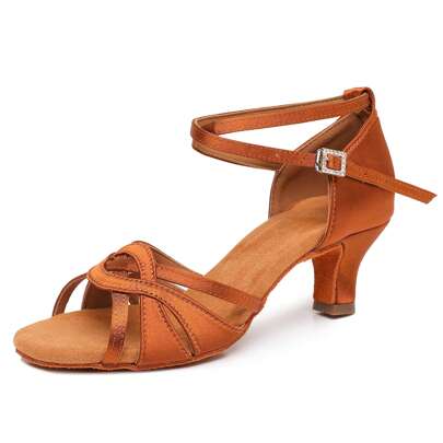 Scarpe da ballo latino per donna, scarpe da ballo professionali per allenamento di danza, salsa, tango, sala da ballo, tacco 5/7 cm, 34-41 EU.