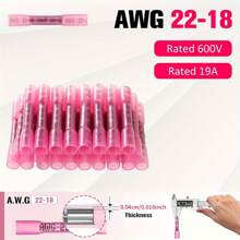 340pcs Cold Press Terminal Connectors Kit - Electrical Hook-Up Automotive Wire Crimp Terminals - Ideal Choice For Wiring Projects - Multicolor - View 5