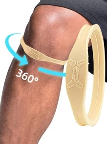 1pc Basketball/Football Knee Brace Elastic Strap, High Elasticity Compression Knee Pad Gym Accessories Knee Support Sports Knee Pads Gym Knee Pads - Grey - View 7