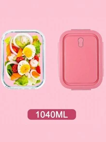 玻璃食品容器微波炉适用分隔式餐盒便当盒防漏带盖耐热午餐盒 - 彩色 - 查看 18