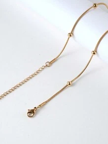 Luxury Double Layer Mini Ball Chain Pendant Necklace For Women, Fashion European And American Style Clavicle Chain