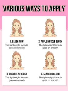 Misslyn 黑色浪漫腮红，闪光粉腮红，持久，丝滑质地，高色素，腮红，轻盈，闪光哑光或闪光效果，易于混合，轻松发光和无缝混合，自然外观，略带闪光的玫瑰粉色，玫瑰粉色，轮廓化妆盘腮红，纯素，无残忍 - Romantic Roses - 查看 7