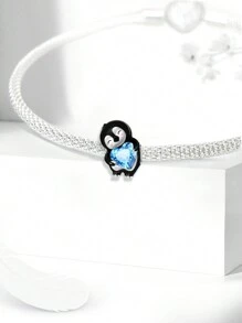 1 pièce Pendentif Charm en argent sterling 925 en forme de lapin, bille convenant aux bracelets, bijoux pour femmes DIY