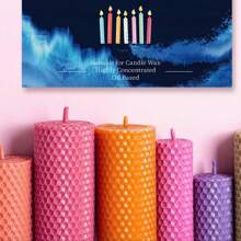6 Stück/Set 34 Farben Handgemachte duftende Kerze DIY Farbpigment Silikonfarbe Modelliermasse Bastelbedarf