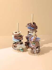 1 Stück Holz Haarband/Schmuck Ständer, Mehrzweck Aufbewahrungsorganizer für Schlafzimmer und Wohnzimmer