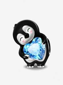 1 PC Silver Plated Penguins Pendant Charm Pendant Ball Suitable For Bracelets DIY Women's Jewelry - Silver - View 17