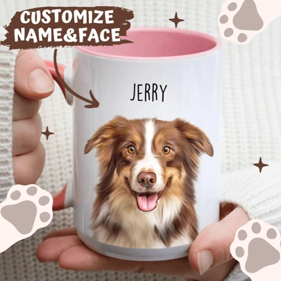 Custom Pet Mug Dog Coffee Cup Personalized Pet Mugs Gift Idea For Dog Lover Custom Dog Portrait Dog Mom Personalized Pet Mug Dog Mom Dog Dad, Dog Dad Gift With Pet Photo, Custom Dog Mug, Custom Pet Mug, Dog Lover Coffee Mug, Dog Face Mug, Pet Face Mug, Dog Mom Gift, Personalized Cat Face Mug, Customized Cat Mug, Personalized Cat Photo Mug, Personalized Cat Lover Gift, Custom Pet Coffee Mug