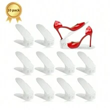 10 pezzi Rastrelliera portascarpe regolabile e creativa, organizer per slot scarpe - organizzatore salvaspazio per ingresso, corridoio, soggiorno, dormitorio, armadio da camera da letto, bagno - comoda conservazione di scarpe in tessuto, requisiti per una casa accogliente