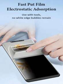 2 piezas Película protectora de pantalla de hidrogel antiespia y privacidad, compatible con iPhone 17/ Galaxy//Redmi//Honor/POCO, anti mirones, resistente a arañazos, sin burbujas, no admite reconocimiento de huella digital [No es vidrio templado] Reparación automática de arañazos - Proteger de la privacidad - Ver 11