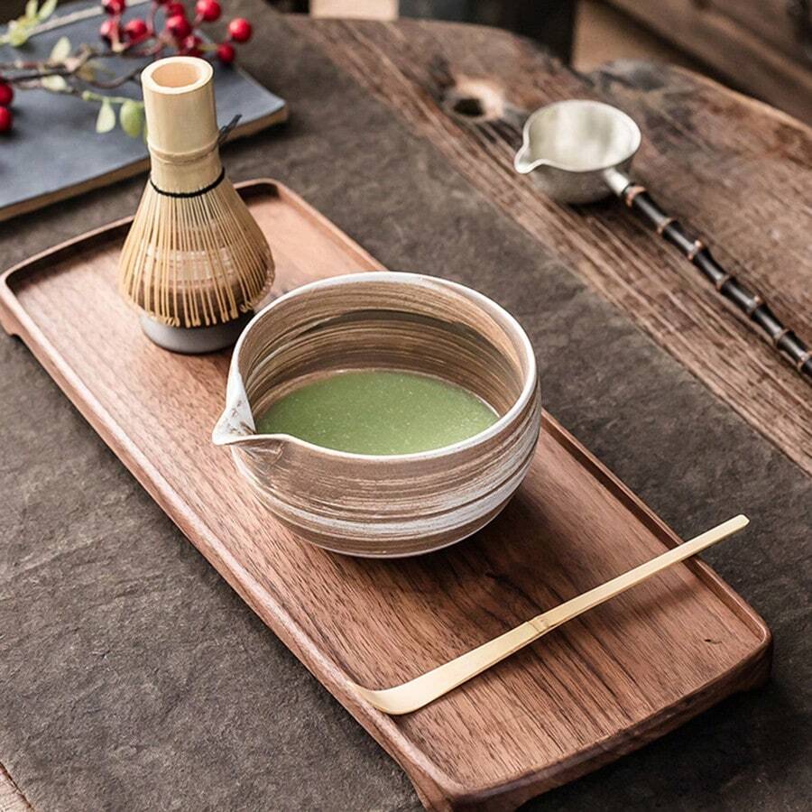 Authentic Japanese Matcha Bowl Set, Including Matcha Whisk And Brush, Bamboo Matcha Scoop, Suitable For Traditional Tea Ceremony, Zen Lifestyle - Pointed Matcha Bowl Set - View 1