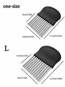 Wavy French Fries, Salad Wavy Cutter, Multifunctional Wave Onion Potato Slicer 1pc - View 5