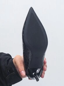 Pointed Toe High Heel Shoes 2023 New Collection, Non-Fatigue Professional Plus Size Commuting Chic Versatile Pumps, Sexy Low-Cut Black - màu đen - Xem 6