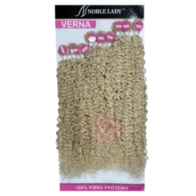 Curly Hair For Interlacing Verna Noble Lady Protein Fiber 75cm - 9 Screens - 320g - Blonde Highlight - View 2