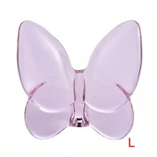 رمضان زينة رمضان قطعة واحدة تمثال فراشة زجاجية ، تمثال فراشة طائرة ، زخرفة فراشة زجاجية ، تحفة حيوان كريستالية لديكور المنزل، هدية مميزة