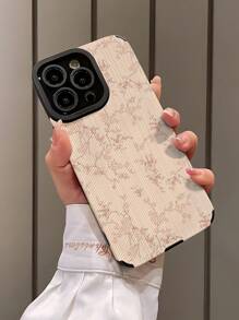 1 Ốp lưng điện thoại bằng da giả mềm họa tiết cành hoa hồng trắng cổ điển, tương thích với Apple và 15/15 PLUS/15 PRO/15 PRO MAX - Nhiều màu - Xem 3