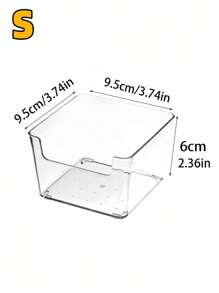 6 hộp đựng đồ trang điểm trong suốt, hộp đựng đồ trang sức và đồ vật nhỏ nhiều ngăn, đồ trang trí nhà tinh tế, món quà hoàn hảo cho Giáng sinh, lễ hội - A - Xem 7