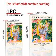 1PC Mèo Tabby Trên Bồn Cầu, Tranh Treo Tường Phòng Tắm Vui Nhộn, Tranh In Matisse, Đồ Trang Trí Dopamine Hồng, Áp Phích Nghệ Thuật Hiện Đại Giữa Thế Kỷ - Đồ Trang Trí Nhà Cửa - Nhiều màu - Xem 3