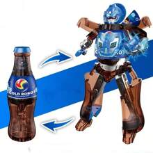 Soda Can Transform Robot Drink DIY Transform Doll Action Figure Decompression Doll - Multicolor - View 10