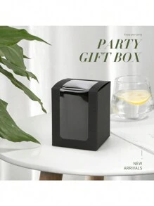 12 Stücke/24 Stücke 8x8x10cm Fenster Präsentationsboxen aus Papier, geeignet für Partygeschenke, Verpackung, kleine Papierboxen - 8x8x10cm - Übersicht 9