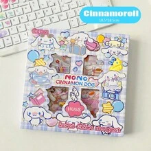 Sanrio 1pc Hello Kitty Sanrio Non-Repeating 100-Piece Sticker Set Cinnamoroll Kuromi Waterproof Stationery Sticker Gift Box Birthday Gift