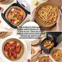 100pcs, Square Disposable Air Fryer Liners (6.3in/8in), Paper Air Fryer Liner Pots, Paper Basket Bowls, Baking Trays, Oven Accessories, Baking Tools, Kitchen Gadgets, Kitchen Accessories,Kitchen Accessories,Cocina