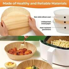 100pcs, Square Disposable Air Fryer Liners (6.3in/8in), Paper Air Fryer Liner Pots, Paper Basket Bowls, Baking Trays, Oven Accessories, Baking Tools, Kitchen Gadgets, Kitchen Accessories,Kitchen Accessories,Cocina