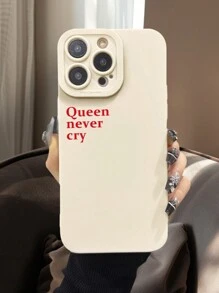 Funda de silicona líquida para teléfono móvil Queen Never Cry con protección completa del Body, a prueba de golpes y caídas, de goma suave TPU, compatible con Apple iPhone - Multicolor - Ver 3