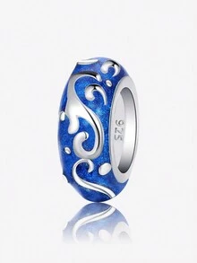 1 件 925 纯银恶魔之眼圣母吊坠饰品适用于手链 DIY 女士珠宝 - 銀色 - 查看 16