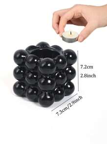 1 件树脂工艺金色/白色/黑色/魔方香薰烛台创意，家居装饰摆件几何魔方烛台。情人节礼物万圣节、幽灵、秋季、节日、假日、冬季、假日、节日、房间装饰， - 彩色 - 查看 17